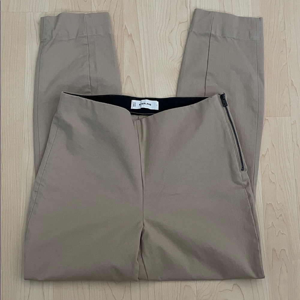 Everlane - Side Zip / Stretch Tan Pants